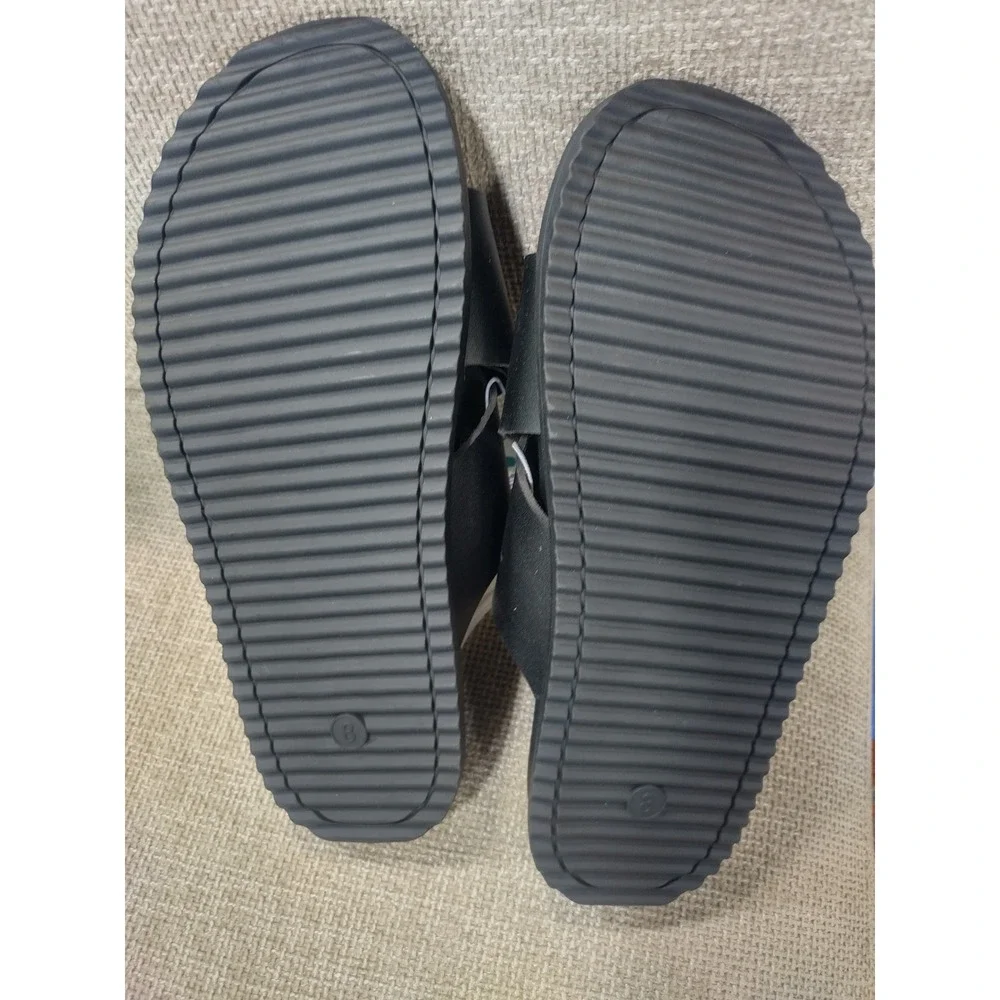 Goodfellow & Co Thomas Mens Crisscross Slide Sandals Black Size 8 098006713